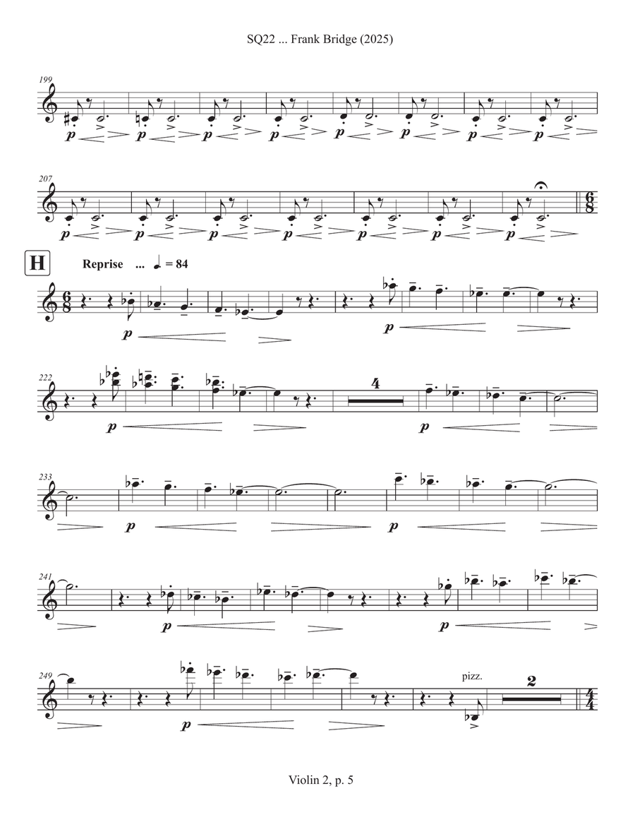 SQ22 ... Frank Bridge (2025) Chamber Music scores gallery preview page 5