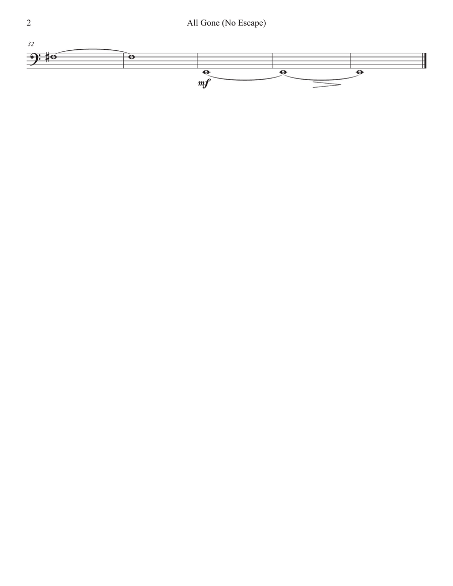 All Gone No Escape All Gone No Escape Chamber Music scores gallery preview page 4