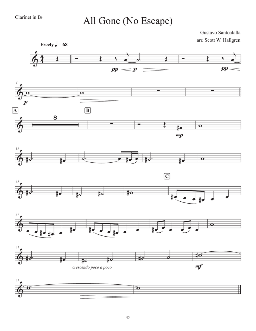 All Gone No Escape All Gone No Escape Chamber Music scores gallery preview page 5