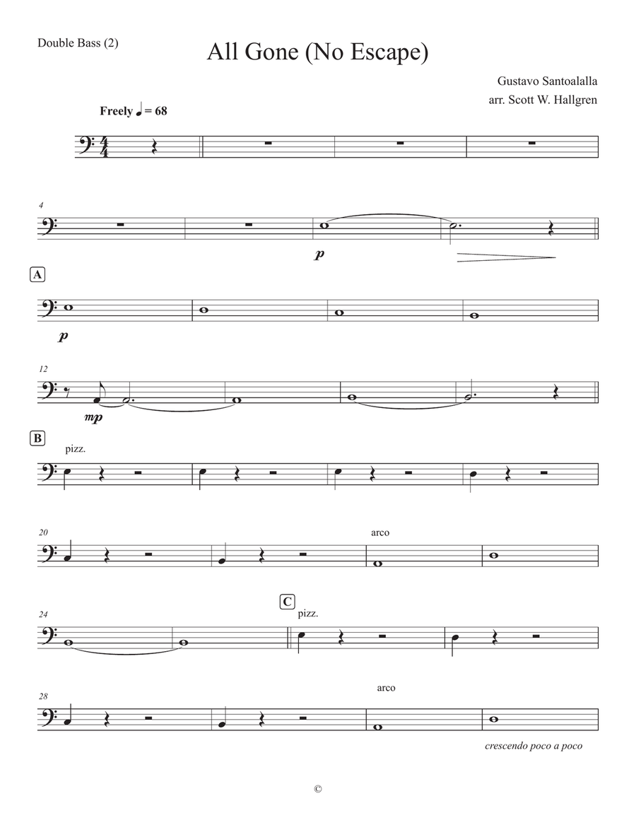 All Gone No Escape All Gone No Escape Chamber Music scores gallery preview page 6