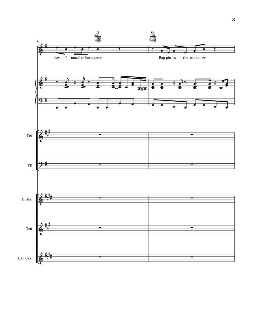 Honky Cat Small Ensemble scores gallery preview page 3