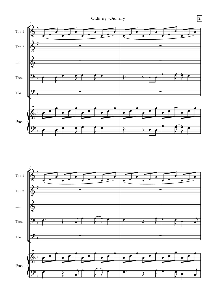 Ordinary Small Ensemble scores gallery preview page 2