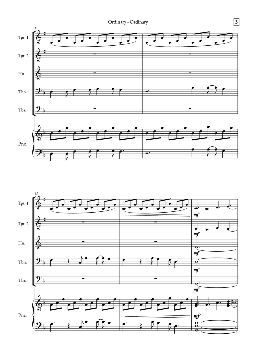 Ordinary Small Ensemble scores gallery preview page 3