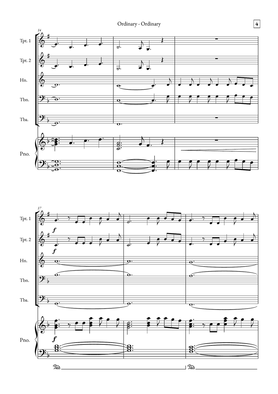 Ordinary Small Ensemble scores gallery preview page 4
