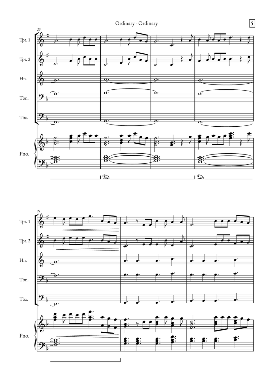 Ordinary Small Ensemble scores gallery preview page 5