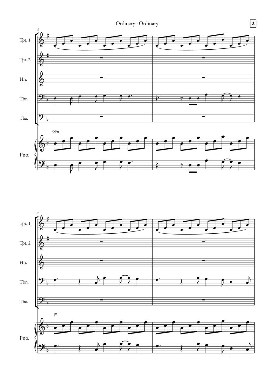 Ordinary Small Ensemble scores gallery preview page 2