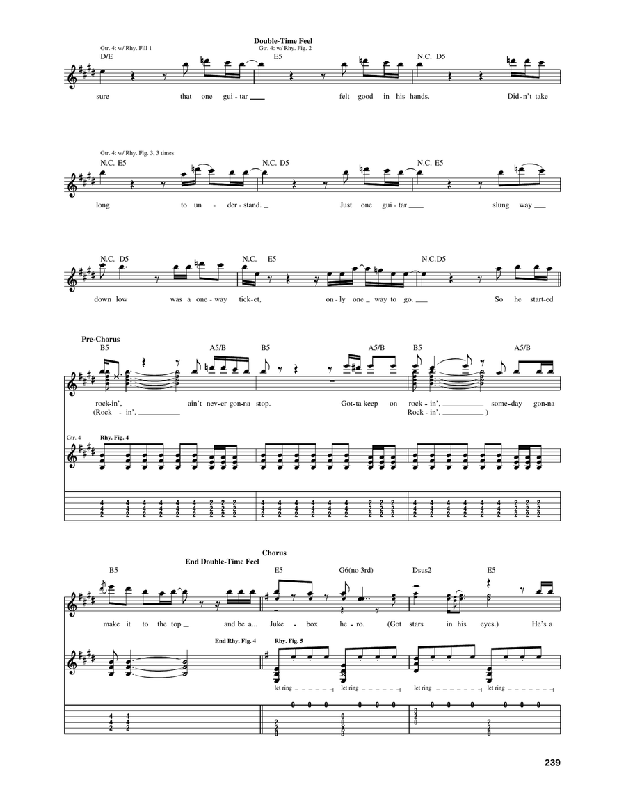 Juke Box Hero Juke Box Hero Acoustic Guitar scores gallery preview page 3