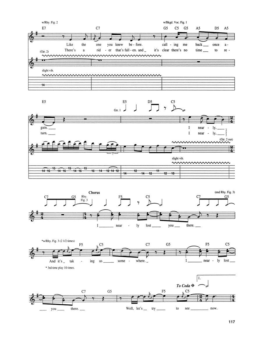 Nearly Lost You Nearly Lost You Electric Guitar scores gallery preview page 3