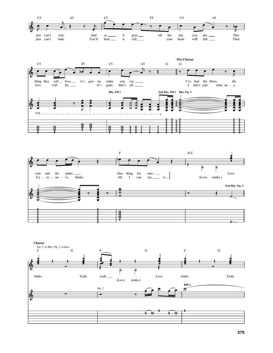 Love Stinks Love Stinks Acoustic Guitar scores gallery preview page 2