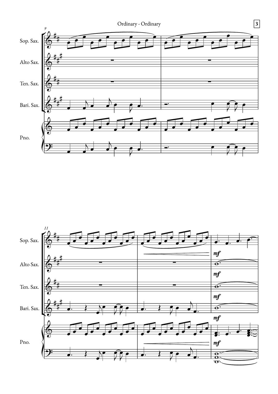 Ordinary Small Ensemble scores gallery preview page 3