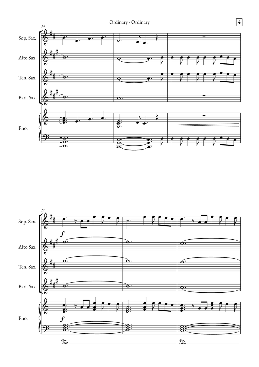 Ordinary Small Ensemble scores gallery preview page 4