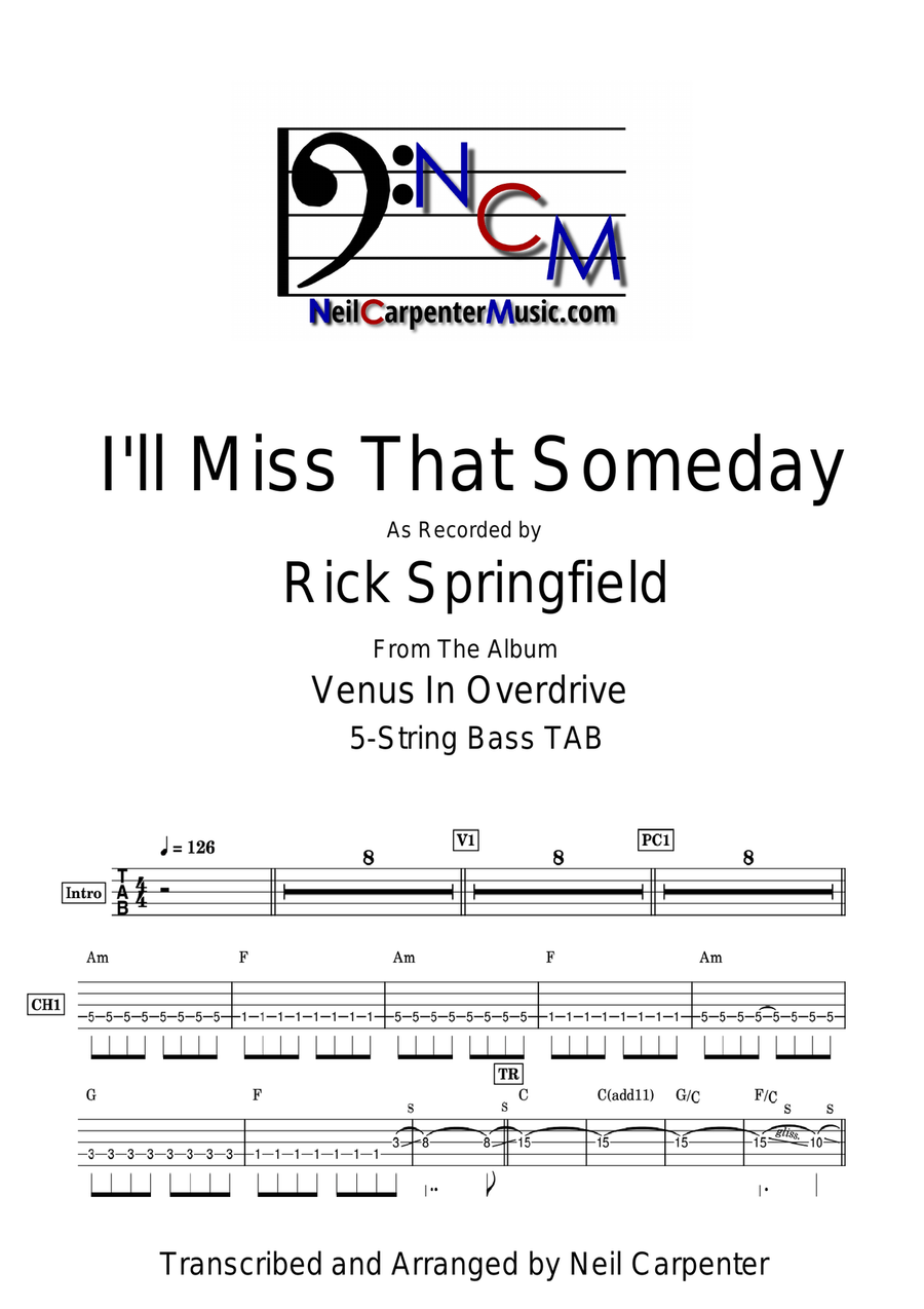 I'll Miss That Someday I'll Miss That Someday Acoustic Guitar scores gallery preview page 1