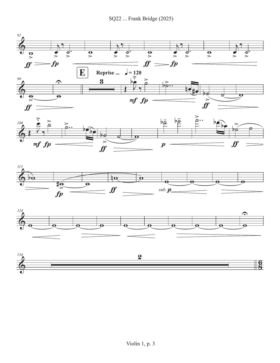 SQ22 ... Frank Bridge (2025) Chamber Music scores gallery preview page 3