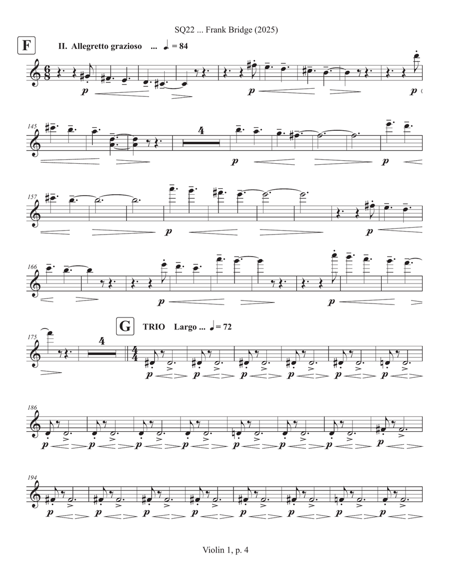 SQ22 ... Frank Bridge (2025) Chamber Music scores gallery preview page 4