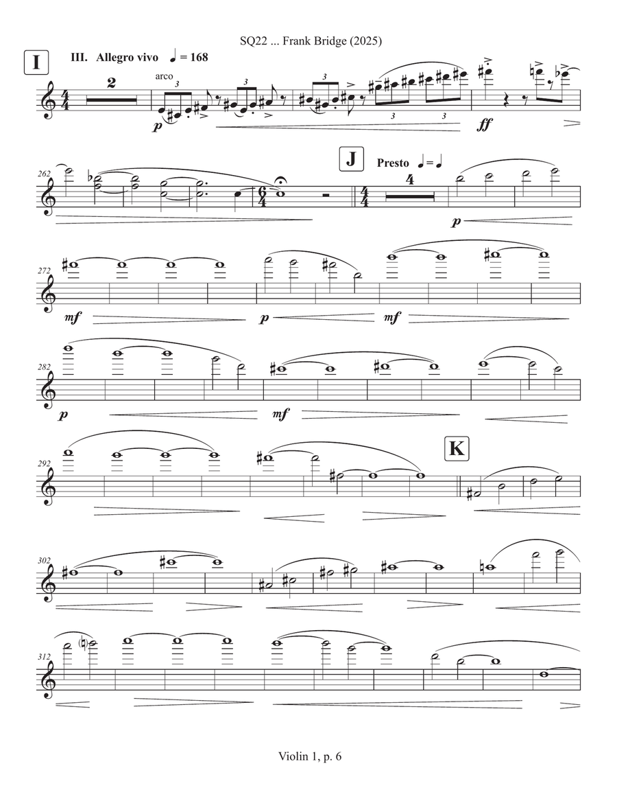 SQ22 ... Frank Bridge (2025) Chamber Music scores gallery preview page 6