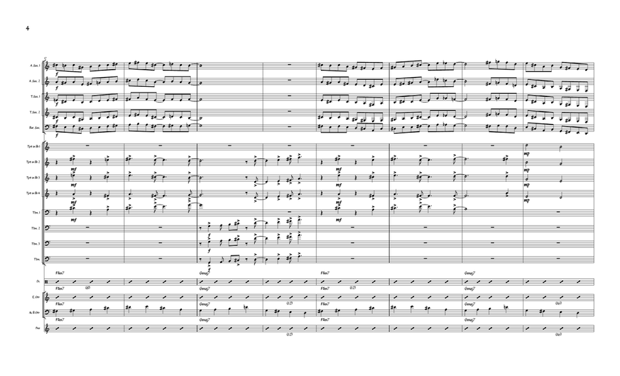 Where Earth and Sky Meet Where Earth and Sky Meet Jazz Ensemble scores gallery preview page 4