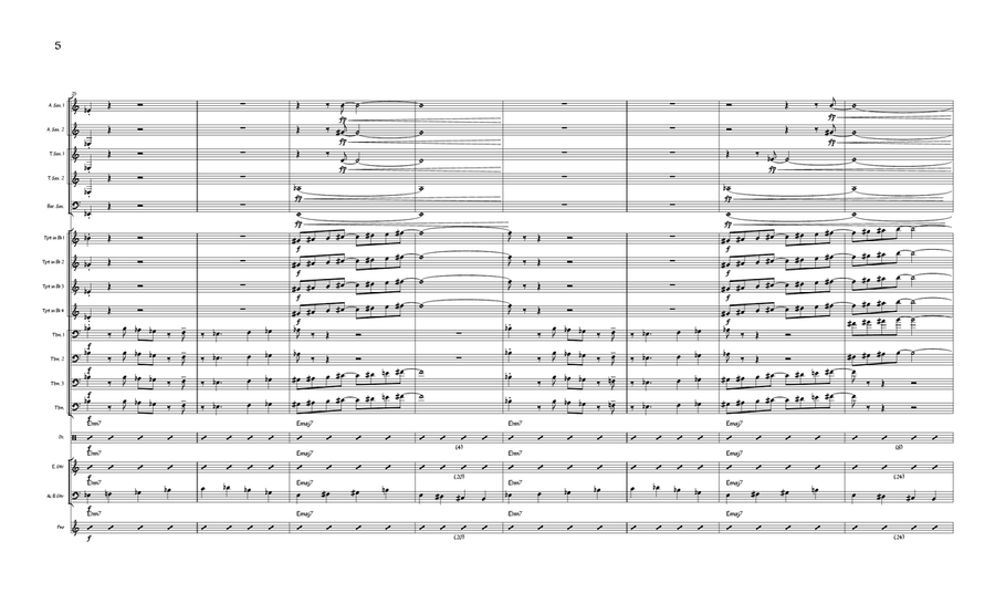 Where Earth and Sky Meet Where Earth and Sky Meet Jazz Ensemble scores gallery preview page 5
