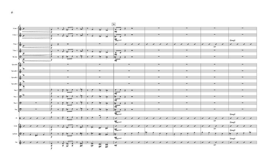 Where Earth and Sky Meet Where Earth and Sky Meet Jazz Ensemble scores gallery preview page 6