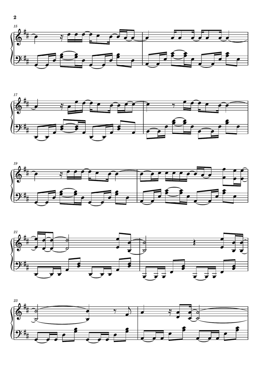 Slave To Love Slave To Love Piano Solo scores gallery preview page 2