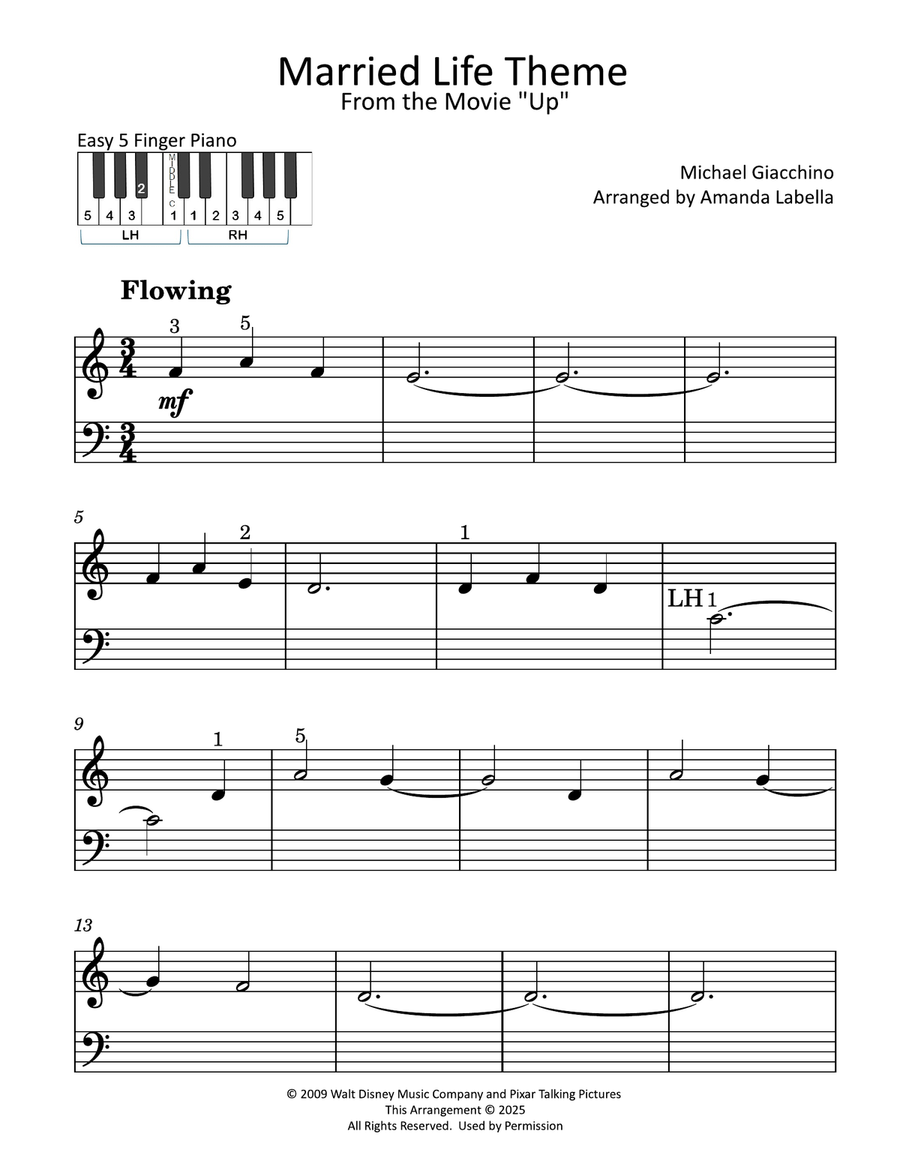 Married Life Piano Method scores gallery preview page 1