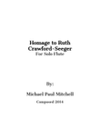 Homage to Ruth Crawford-Seeger