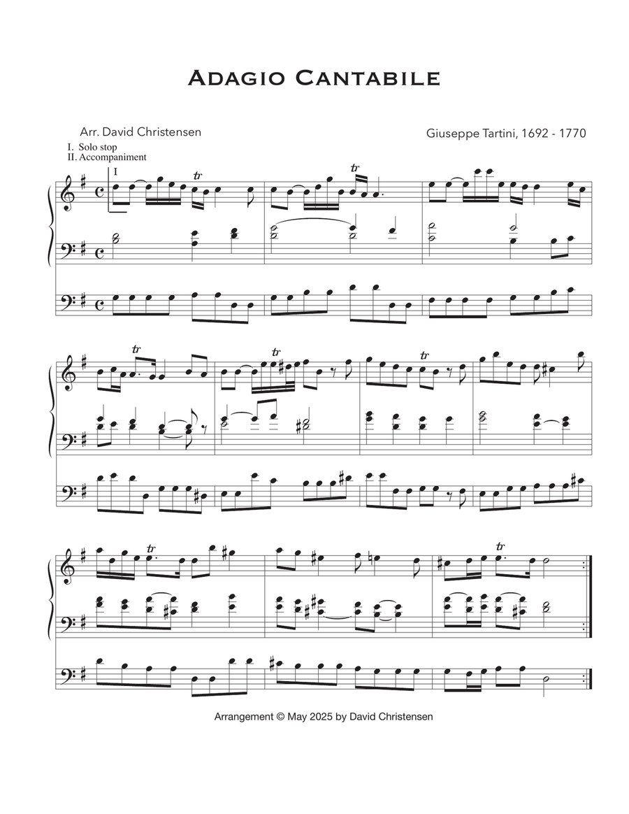 Adagio Cantabile Adagio Cantabile Organ Solo scores gallery preview page 2