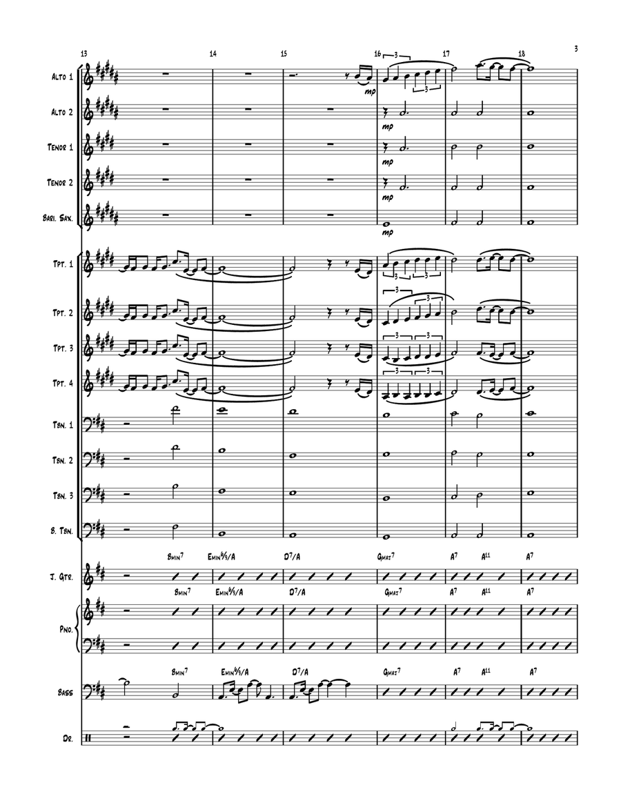 Hiccup Hiccup Jazz Ensemble scores gallery preview page 3
