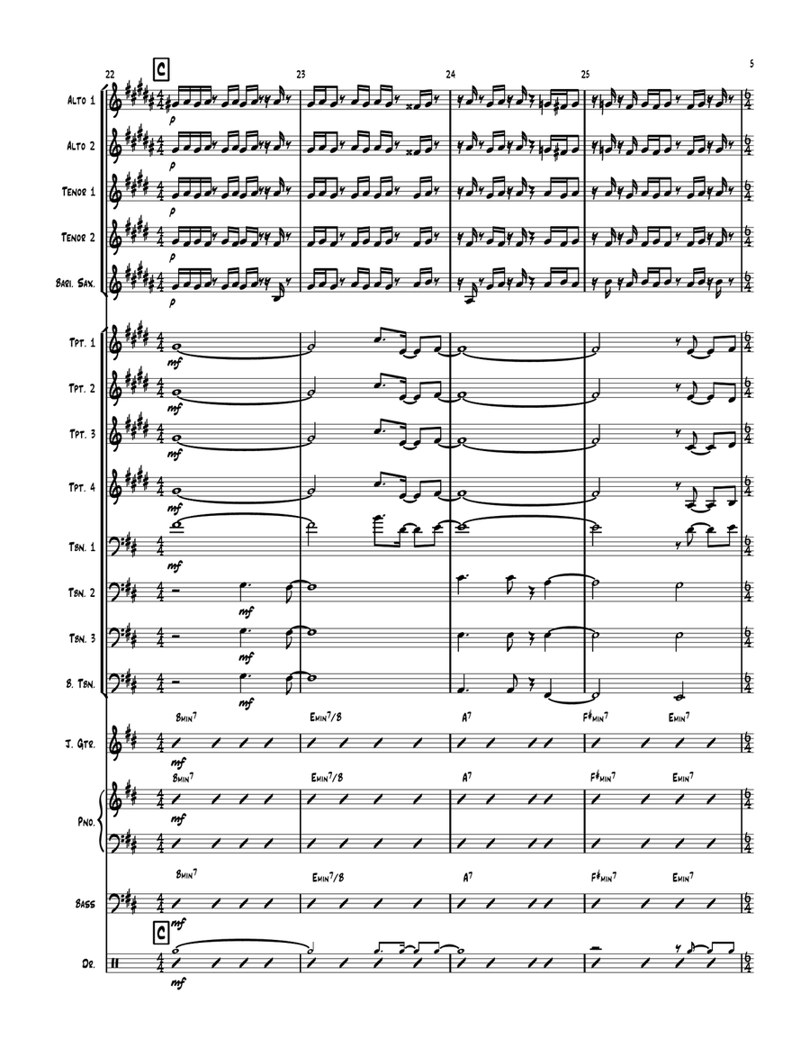 Hiccup Hiccup Jazz Ensemble scores gallery preview page 5