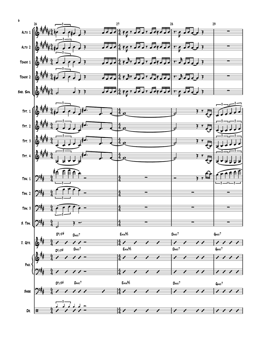 Hiccup Hiccup Jazz Ensemble scores gallery preview page 6