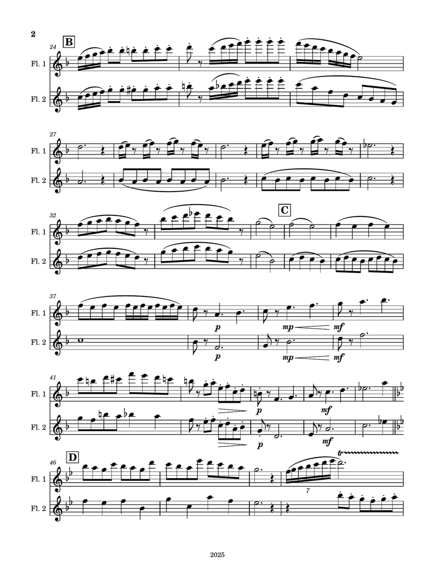 Flute Duet No. 52325 Flute Duet No. 52325 Flute Duet scores gallery preview page 2