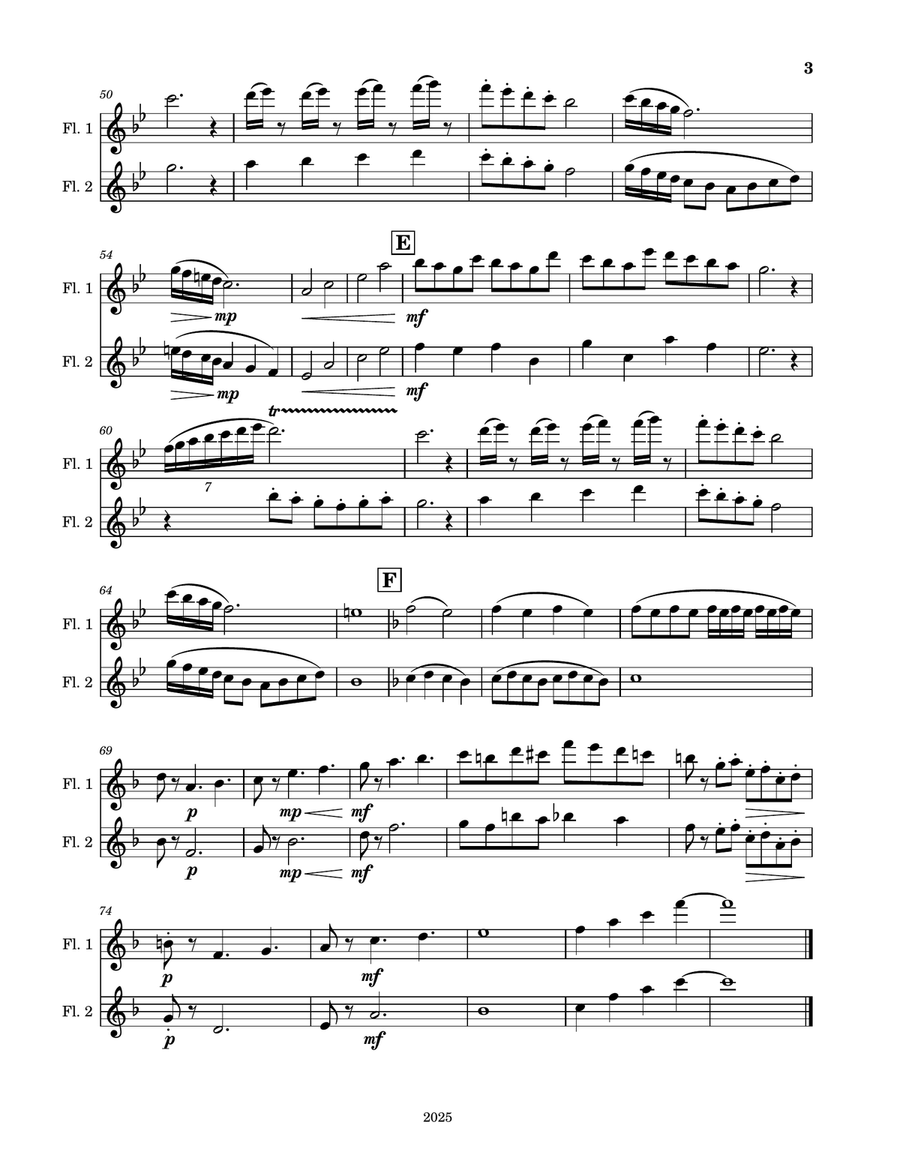 Flute Duet No. 52325 Flute Duet No. 52325 Flute Duet scores gallery preview page 3