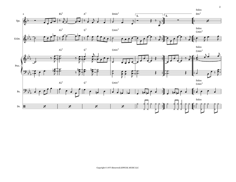 Mr. P.C. Mr. P.C. Jazz Ensemble scores gallery preview page 2