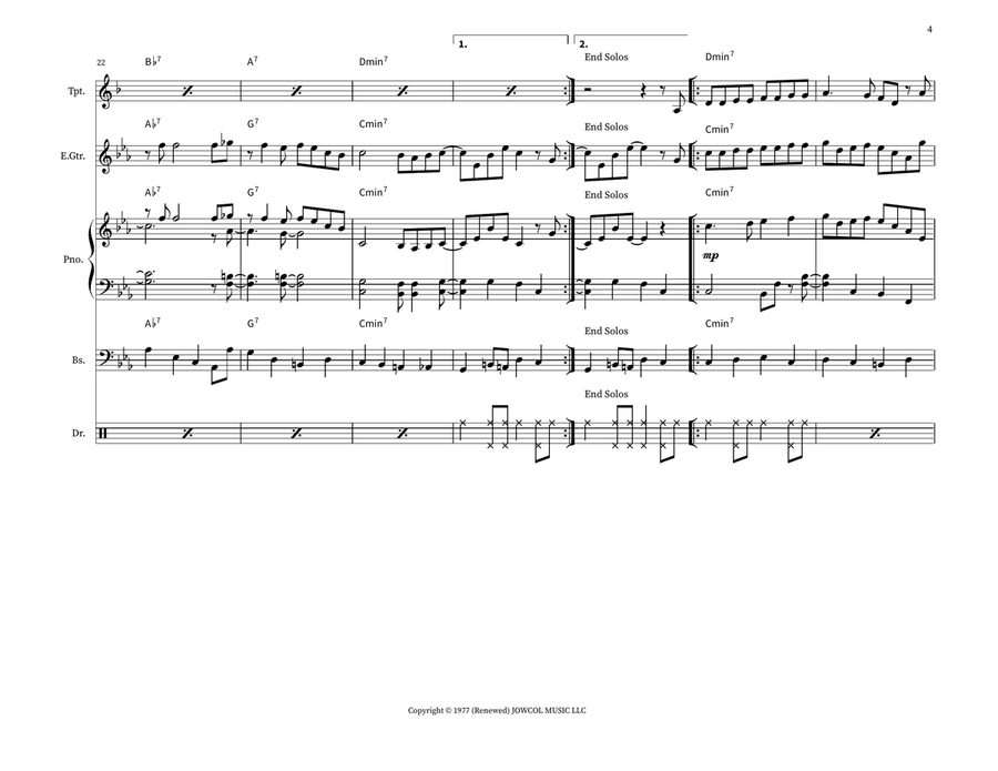 Mr. P.C. Mr. P.C. Jazz Ensemble scores gallery preview page 4