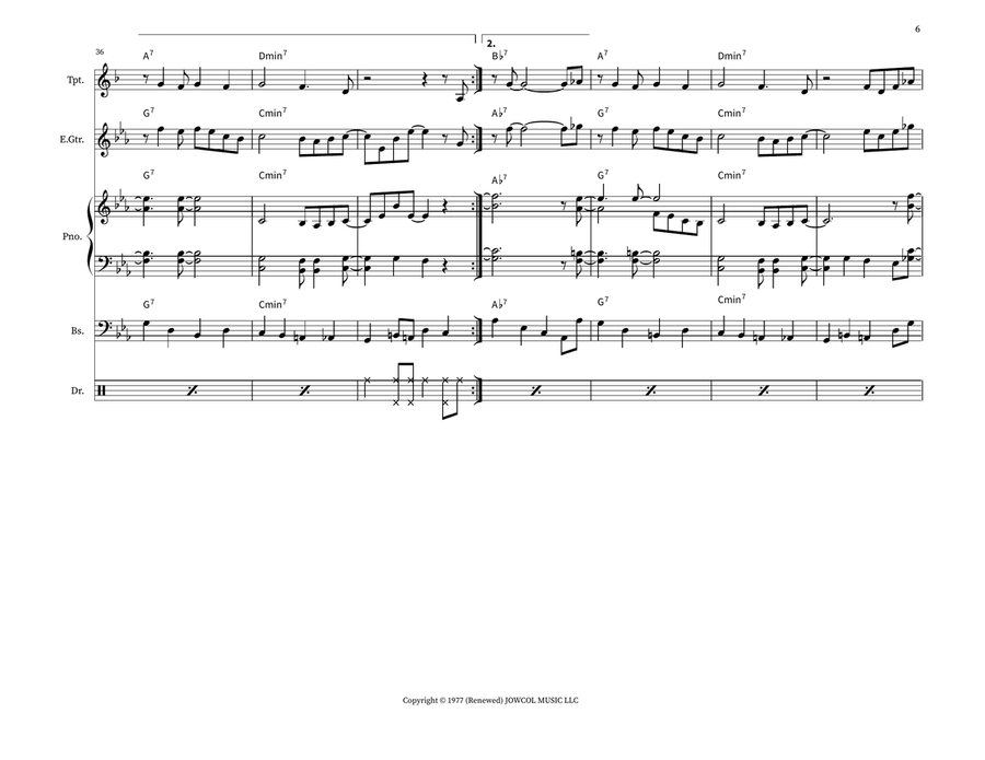 Mr. P.C. Mr. P.C. Jazz Ensemble scores gallery preview page 6