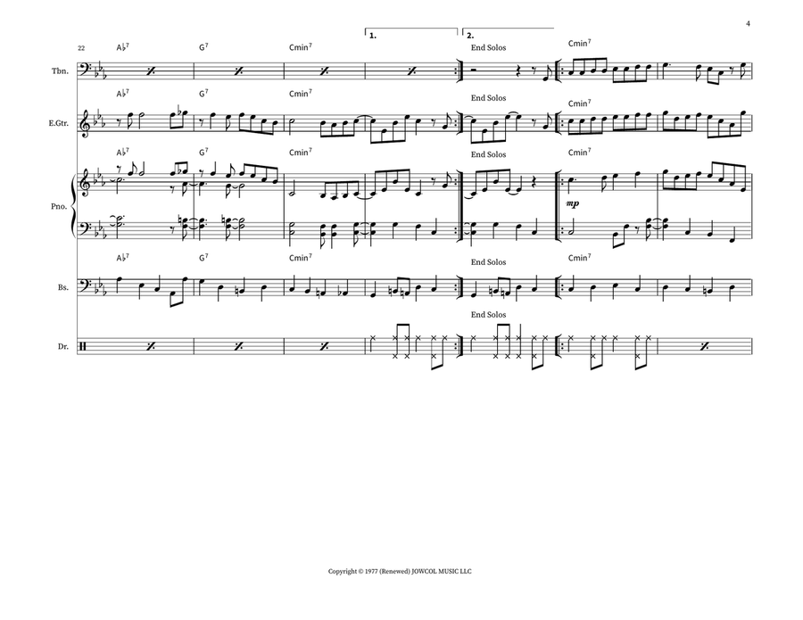 Mr. P.C. Mr. P.C. Jazz Ensemble scores gallery preview page 4