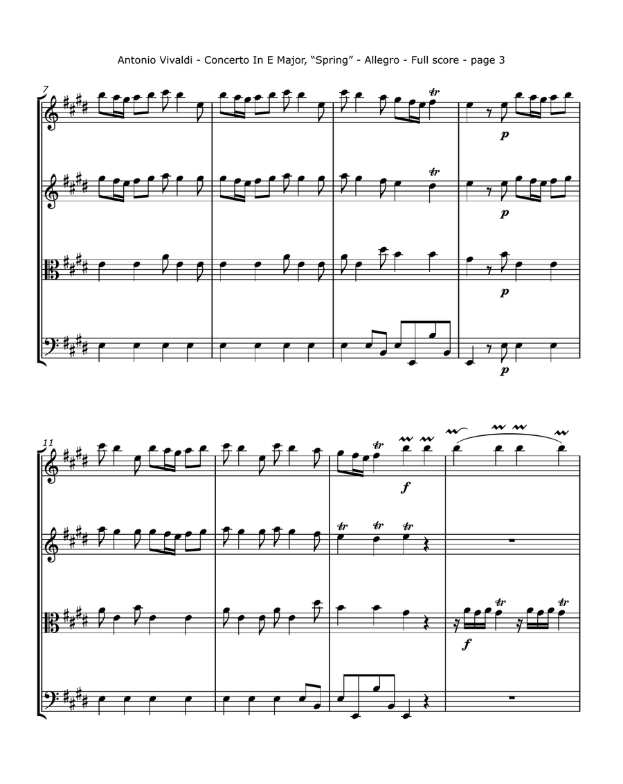 Vivaldi, A,. - Violin Concerto in E, 