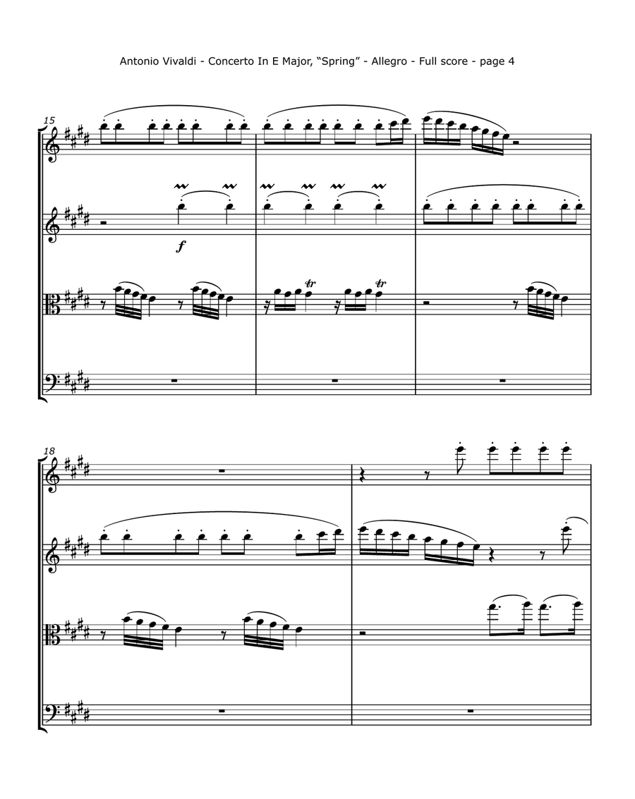 Vivaldi, A,. - Violin Concerto in E, 