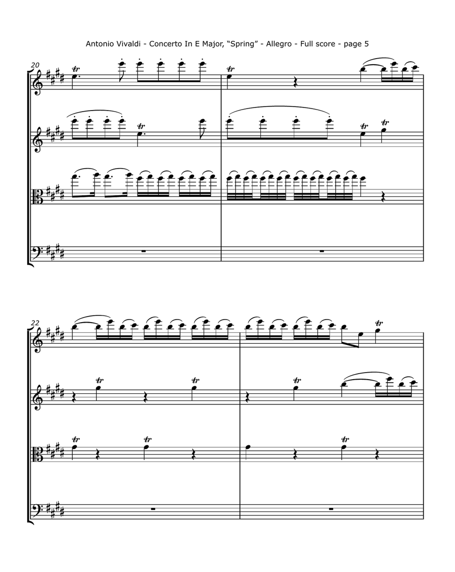 Vivaldi, A,. - Violin Concerto in E, 