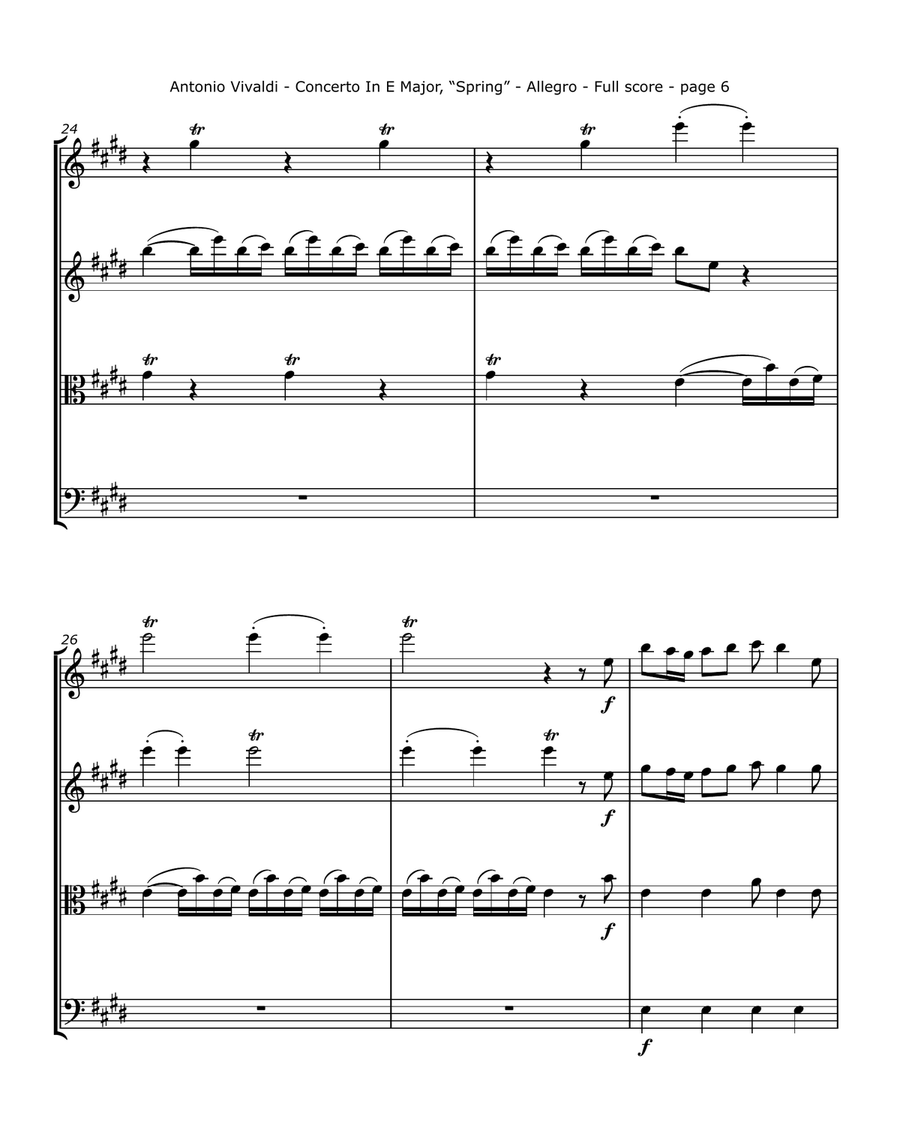 Vivaldi, A,. - Violin Concerto in E, 