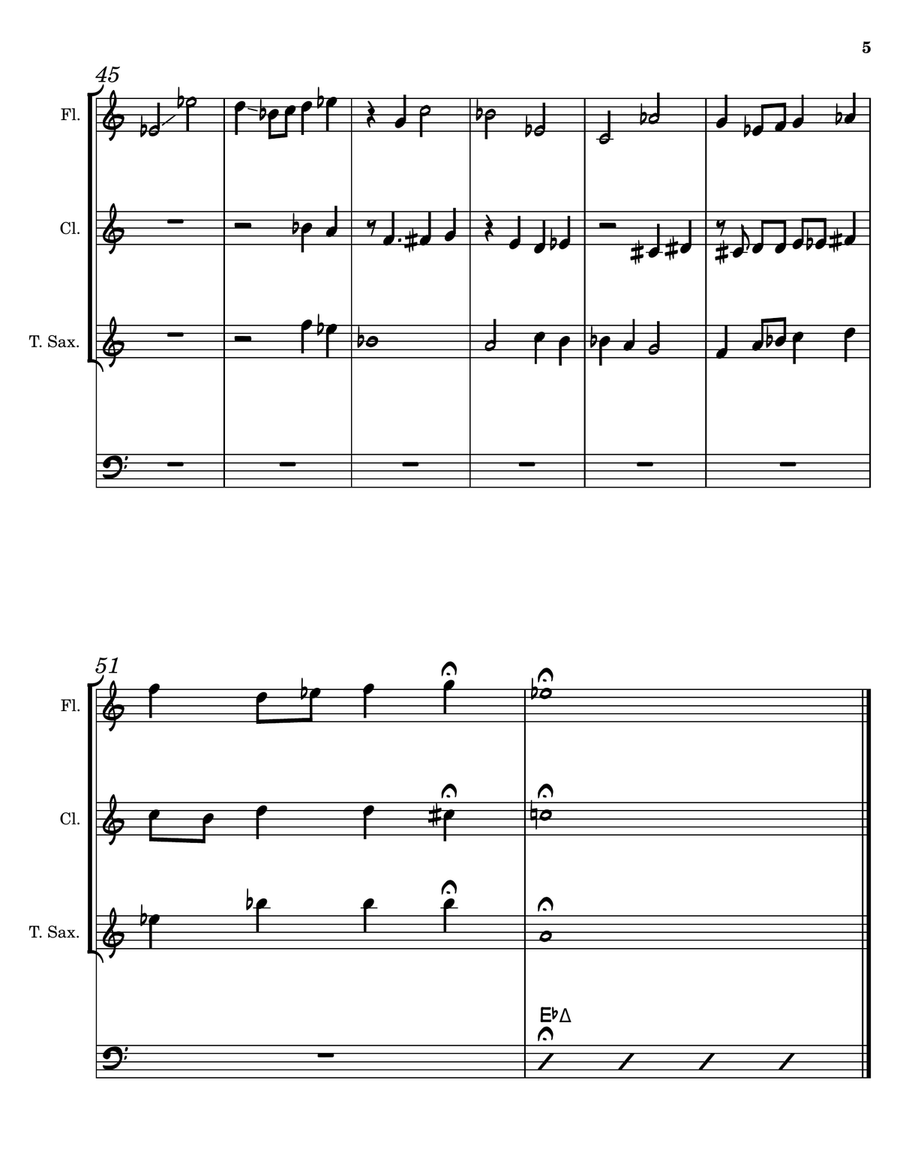 Over The Rainbow + Zelda Link's Awakening (Mabe Village). Jazz Ensemble scores gallery preview page 5