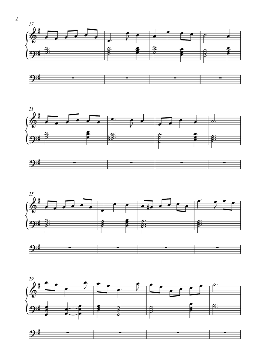 Kyrie of the Heart, Op. 308 (Organ Solo) by Vidas Pinkevicius Organ Solo scores gallery preview page 2