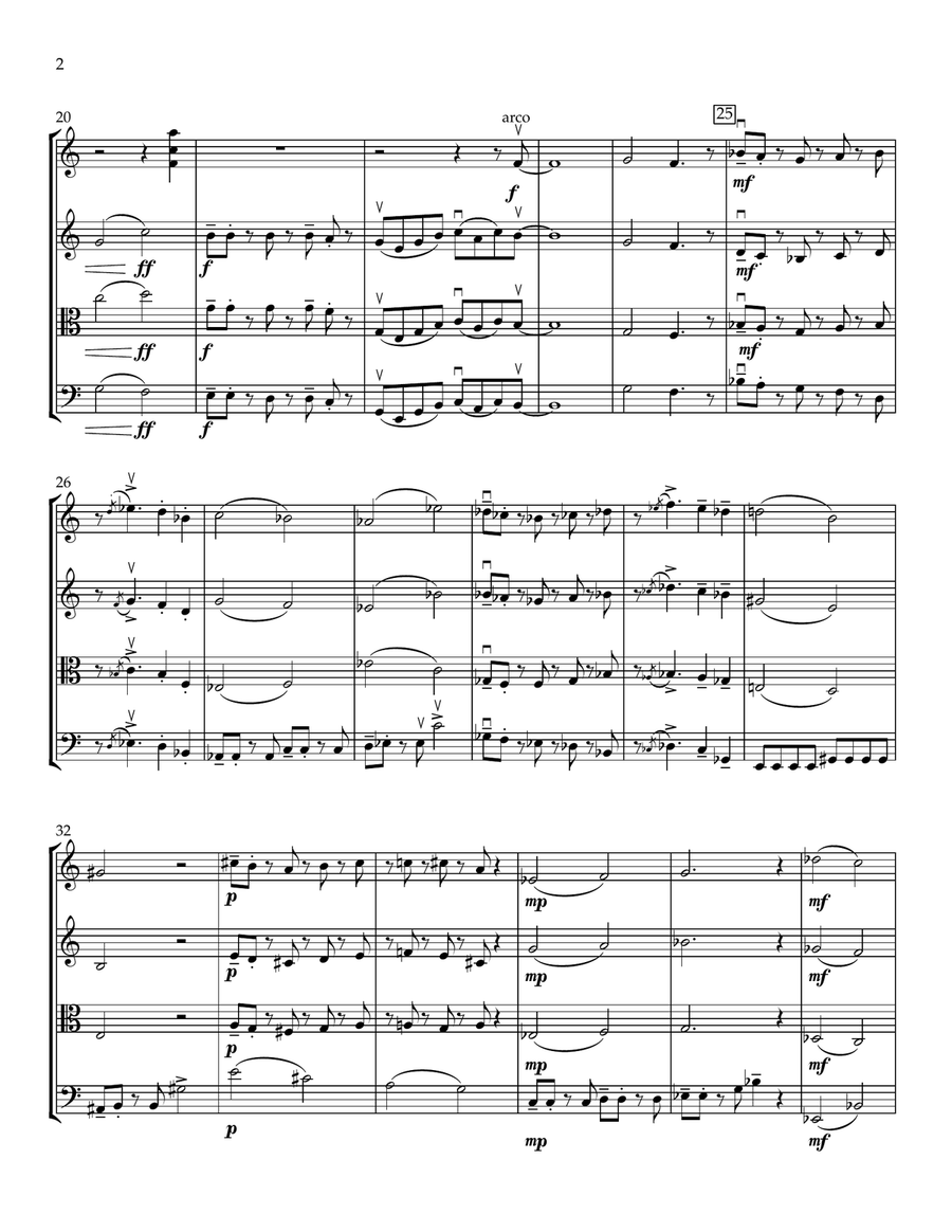 Phryg and 2 and 3 Phryg and 2 and 3 String Quartet scores gallery preview page 2