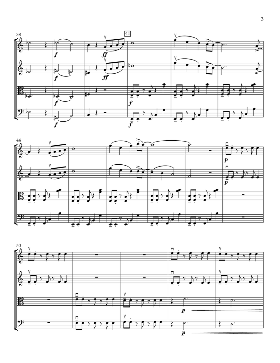 Phryg and 2 and 3 Phryg and 2 and 3 String Quartet scores gallery preview page 3