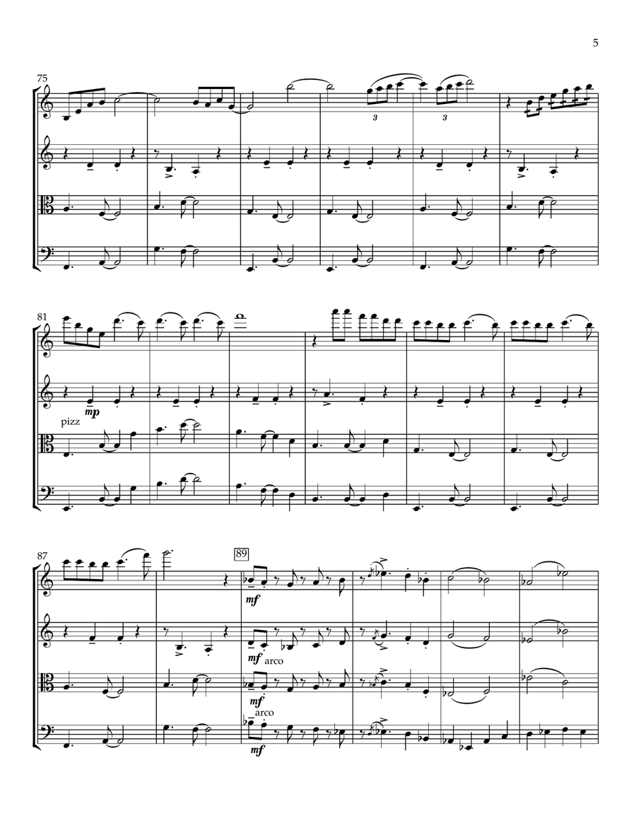 Phryg and 2 and 3 Phryg and 2 and 3 String Quartet scores gallery preview page 5