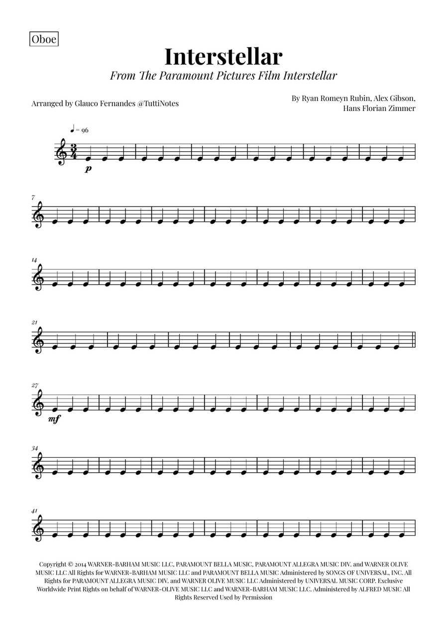Interstellar Woodwind Quartet scores gallery preview page 6