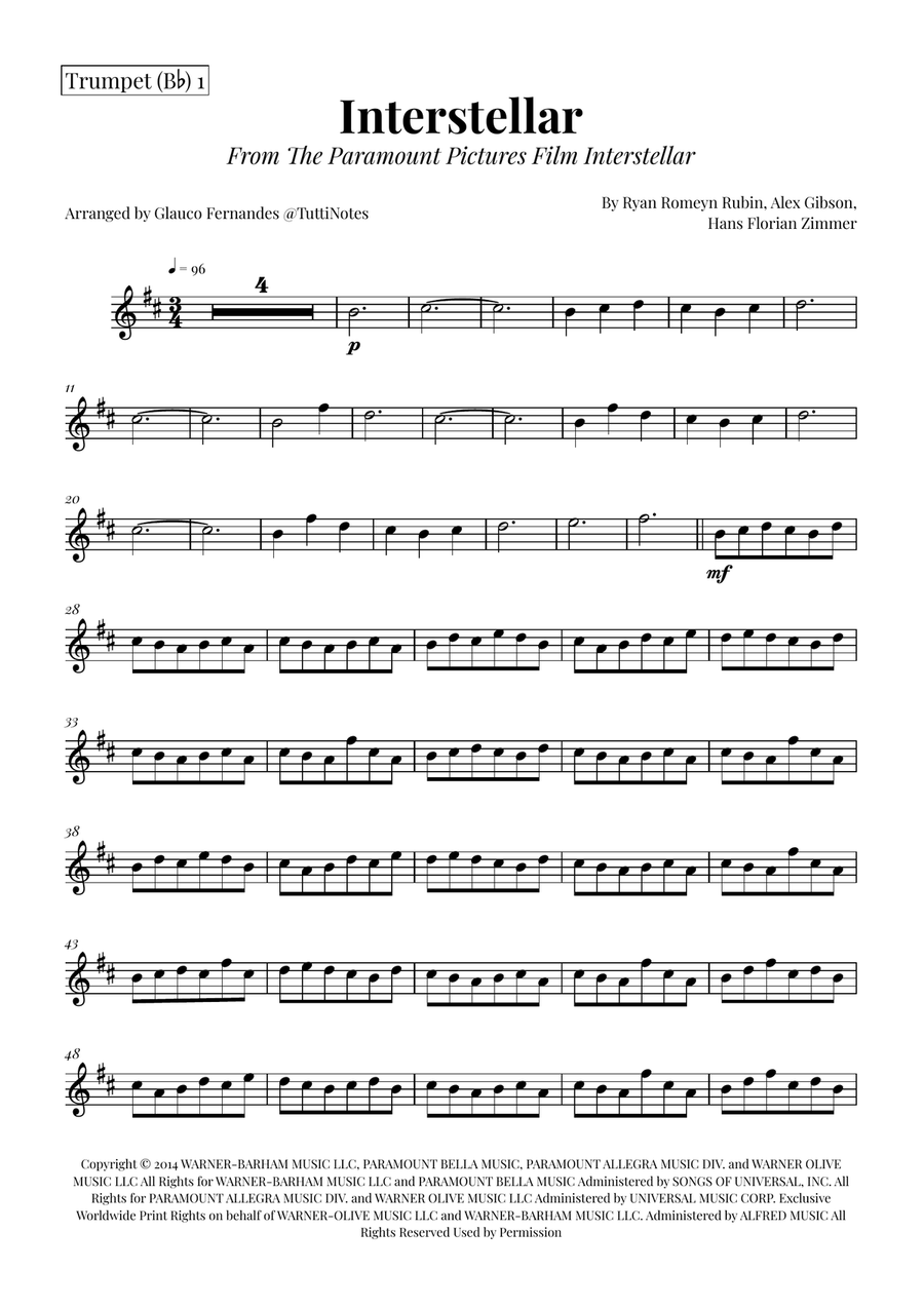 Interstellar Brass Quintet scores gallery preview page 5