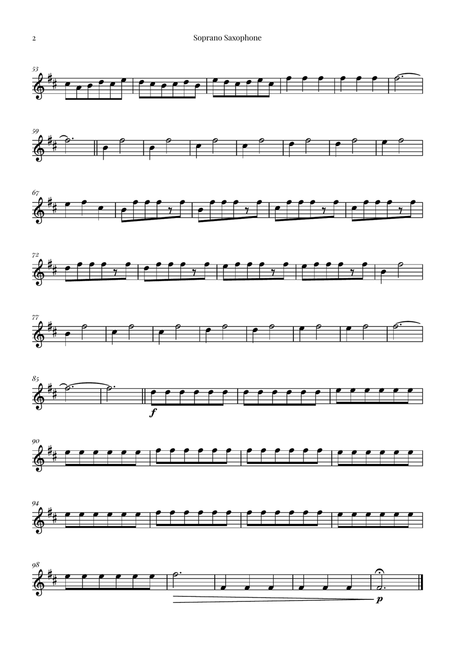 Interstellar Saxophone Quintet scores gallery preview page 6
