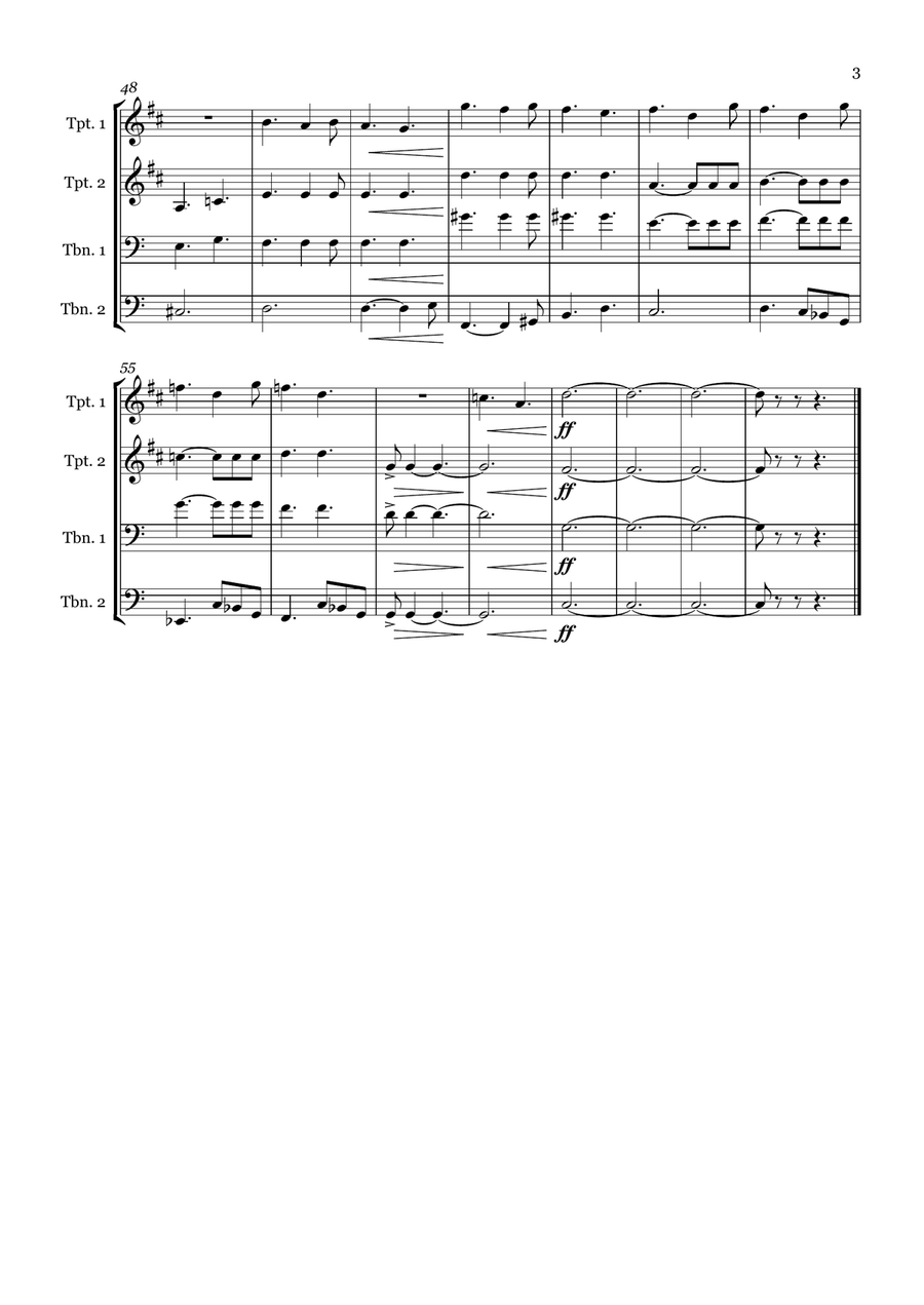 We Are The Champions We Are The Champions Brass Quartet scores gallery preview page 3