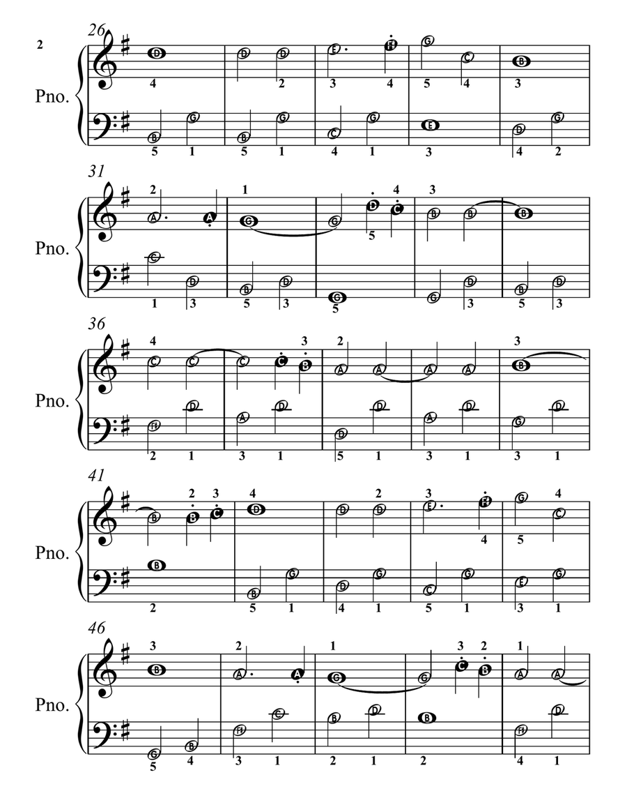 It Sounds So Lovely Magic Flute KV 620 Easy Piano Sheet Music Easy Piano scores gallery preview page 3