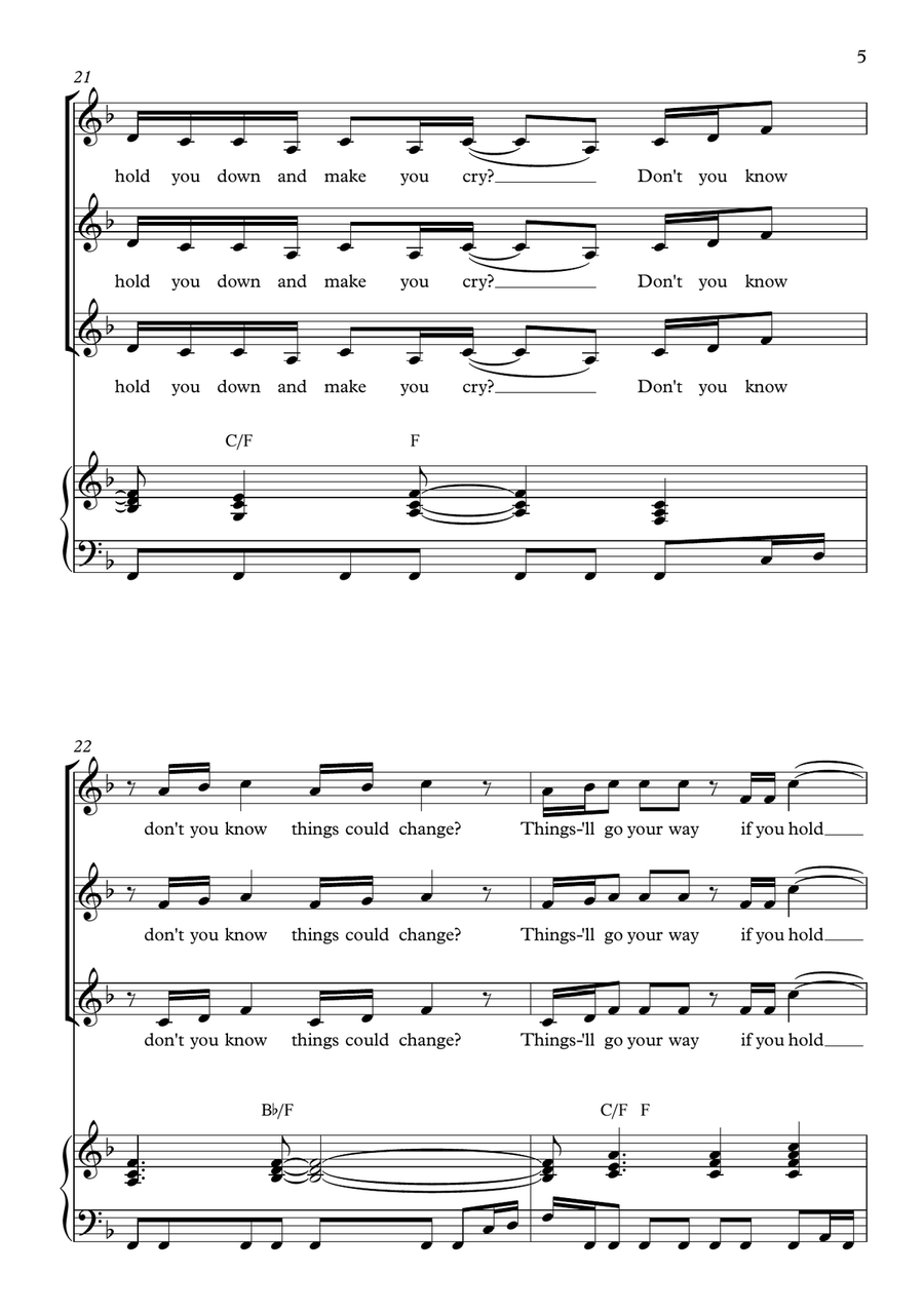 Hold On Hold On SSA scores gallery preview page 5